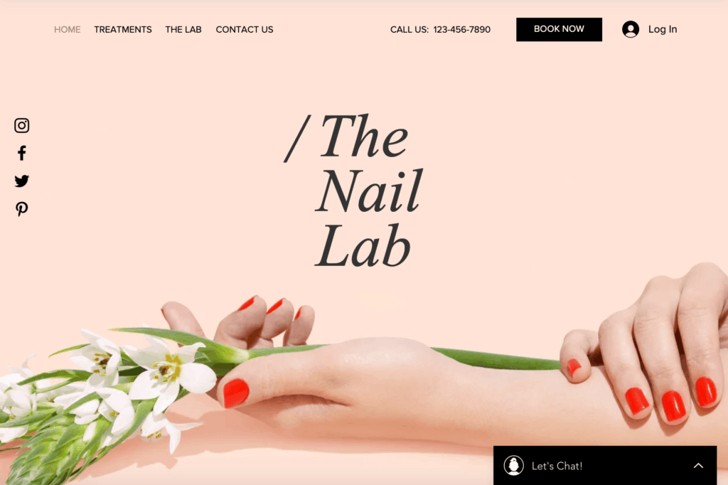 Nail Salon Page